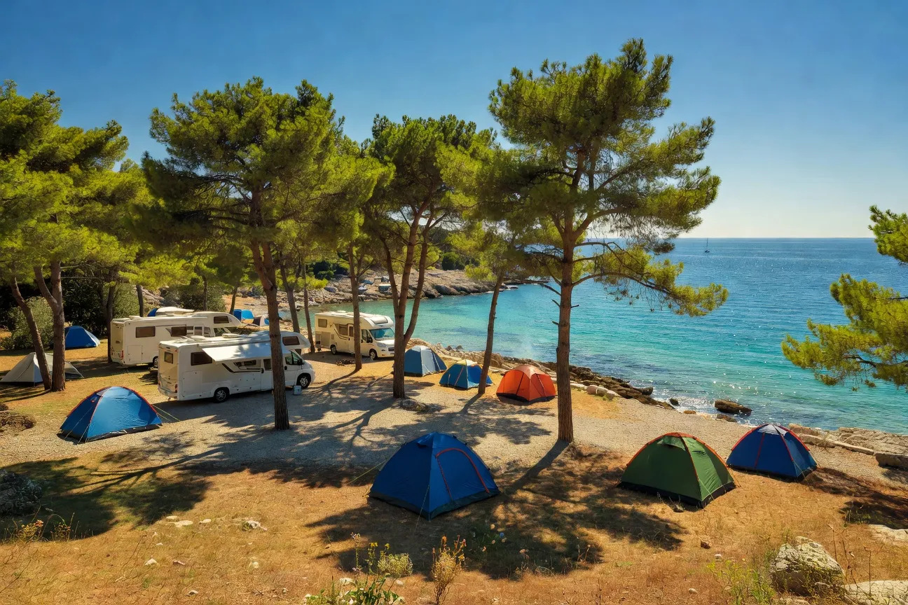 Camping officiel en bord de mer en Dalmatie 2026