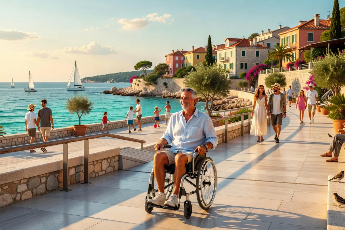 Promenade accessible en Croatie