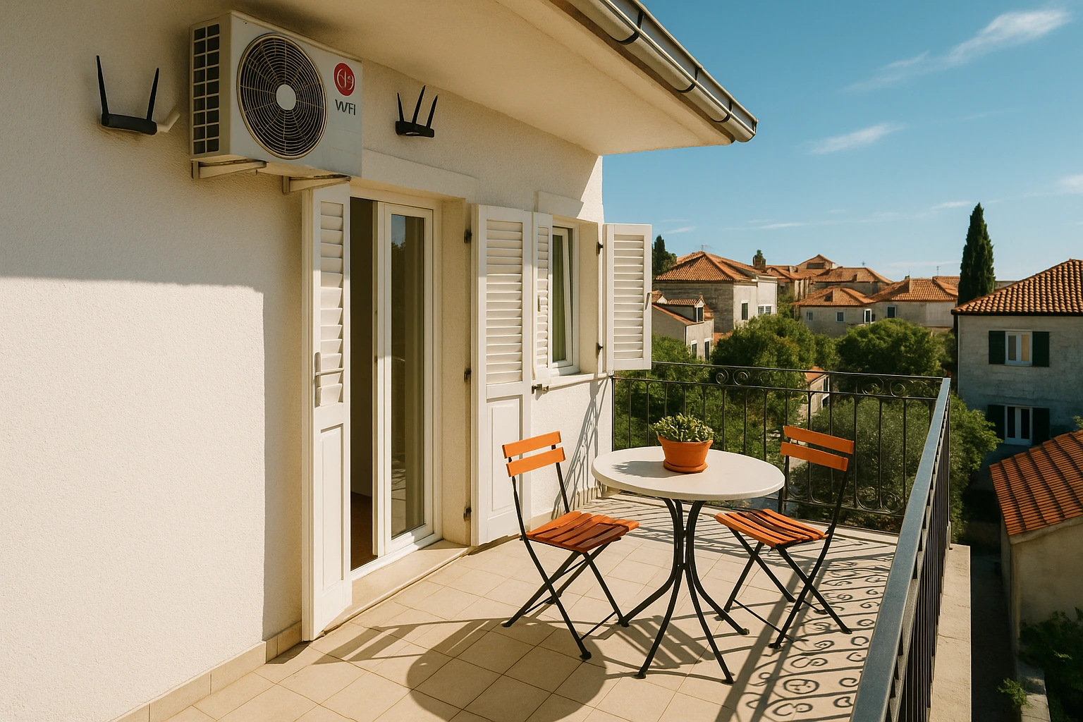 Draps et serviettes de bain fournis dans une location croate