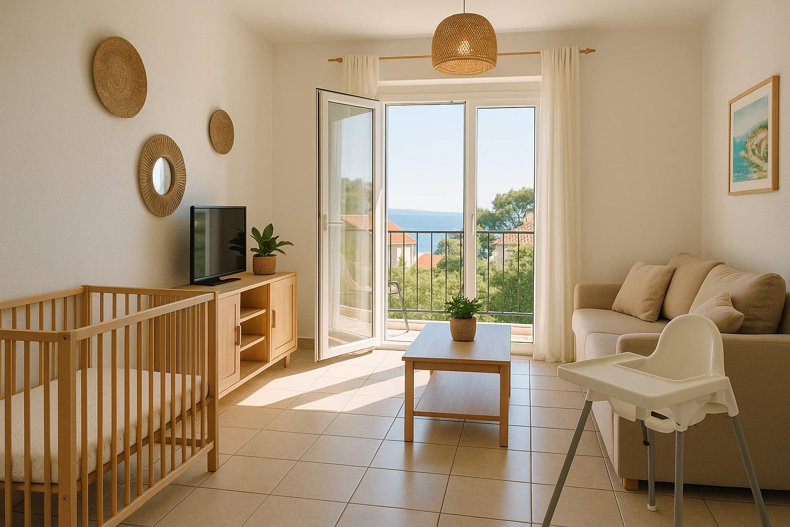 Location en Croatie avec un bébé en 2026 : équipements, sécurité et logistique